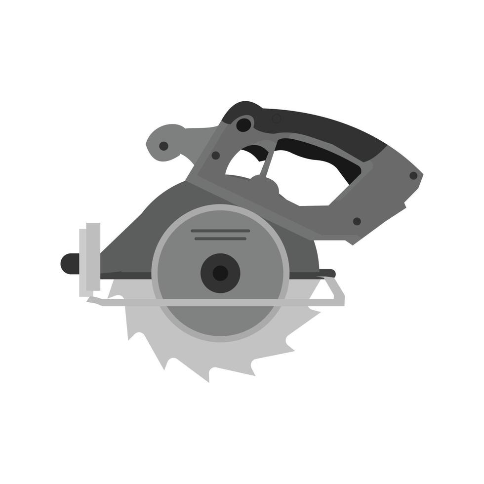 Wood Cutter Flat Greyscale Icon vector