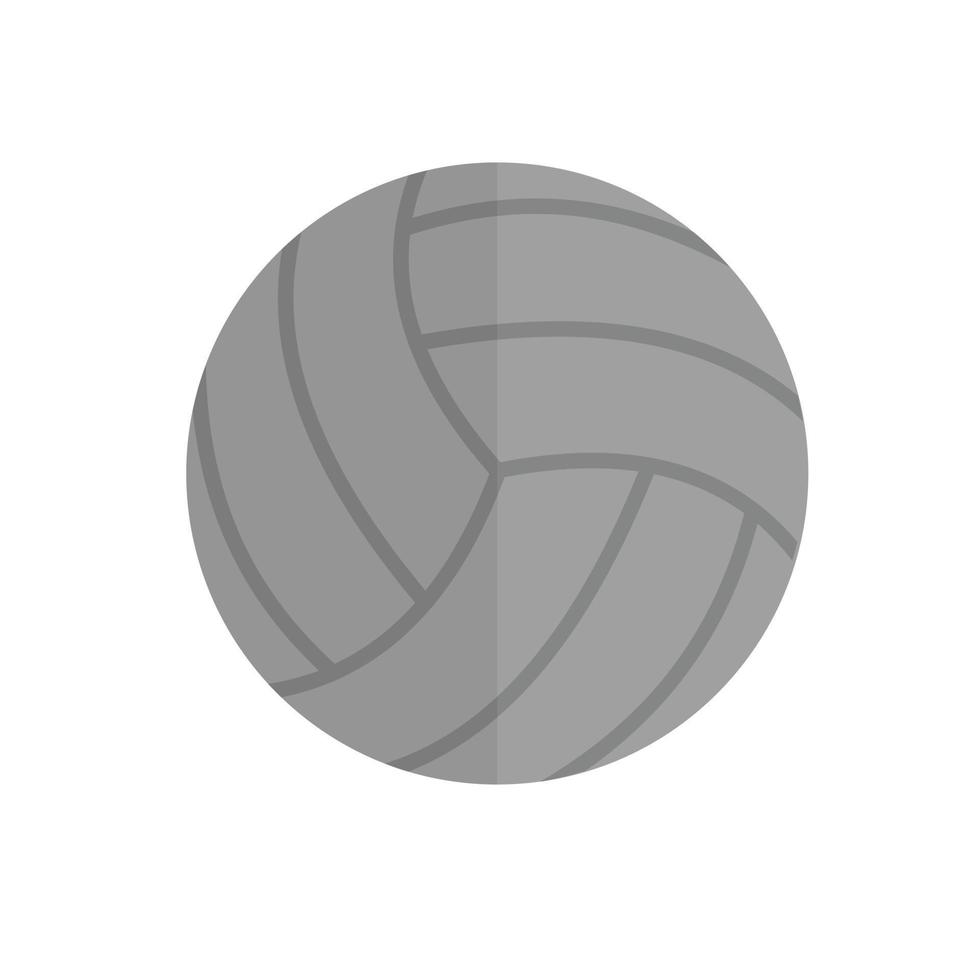 Volley ball Flat Greyscale Icon vector