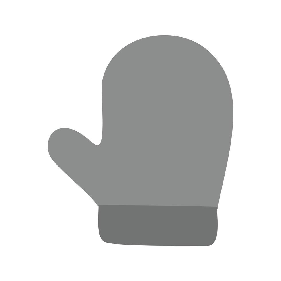 Glove Flat Greyscale Icon vector