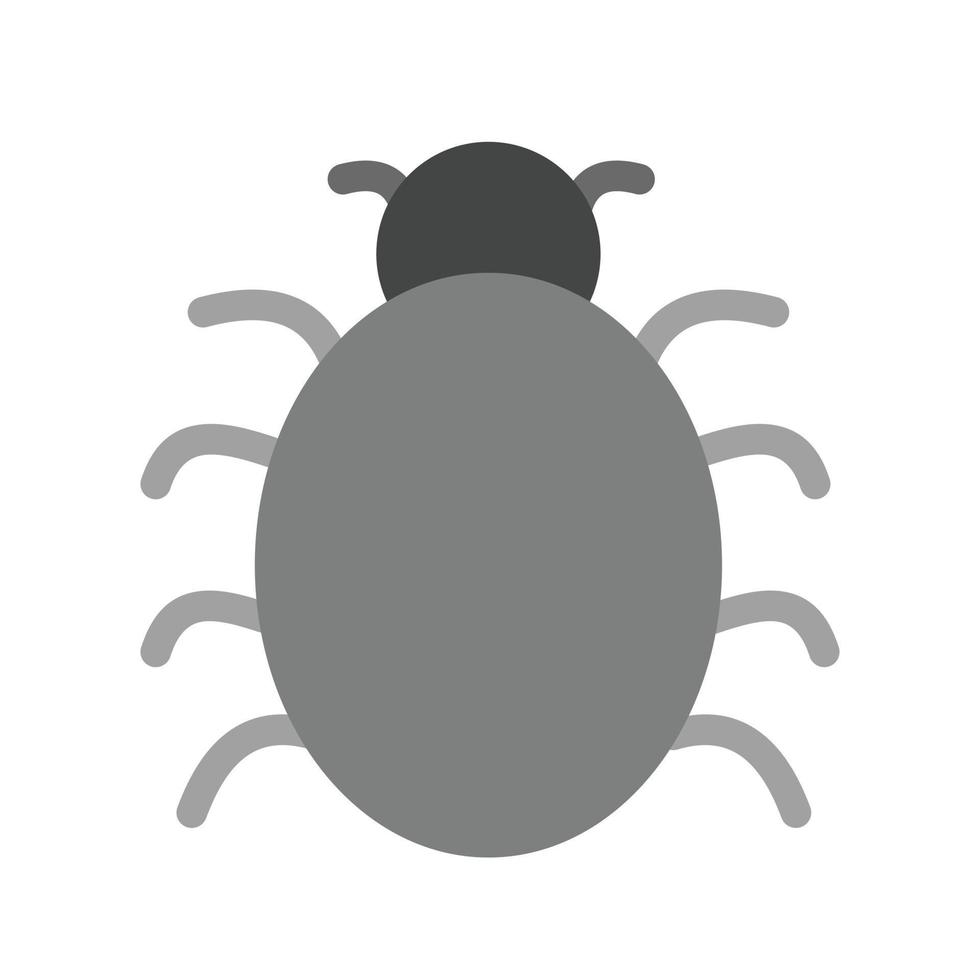 Bug Fixing Flat Greyscale Icon vector
