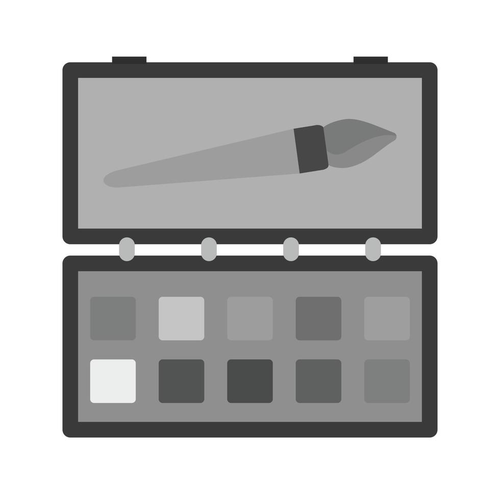 Colors Box Flat Greyscale Icon vector