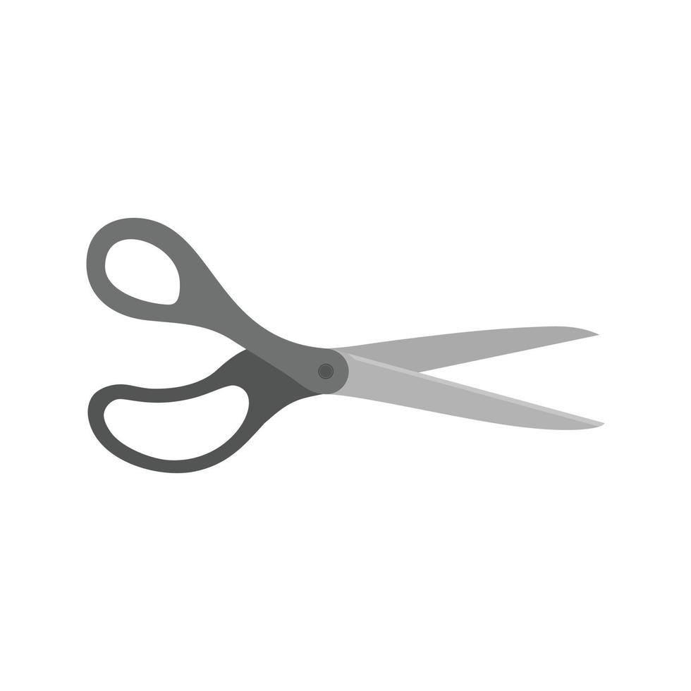Scissors Flat Greyscale Icon vector