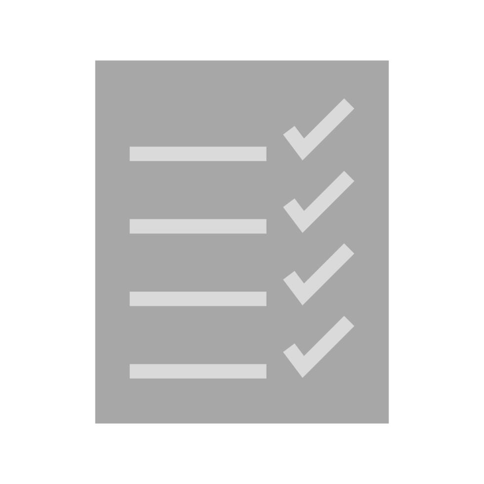 Done All Flat Greyscale Icon vector