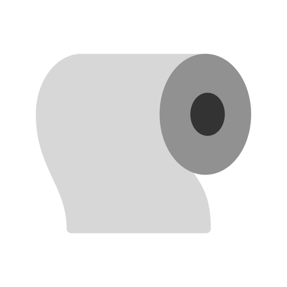 Tissue Roll Flat Greyscale Icon vector