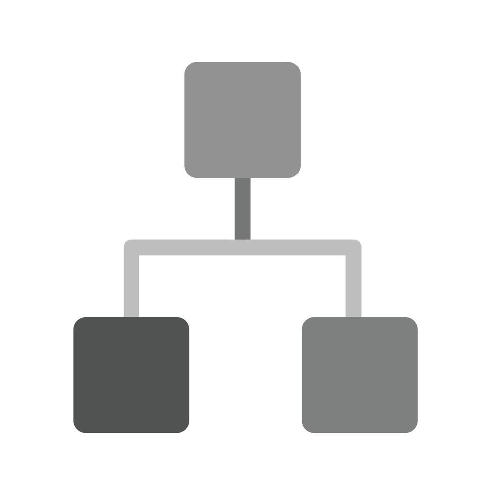 Settings Ethernet Flat Greyscale Icon vector