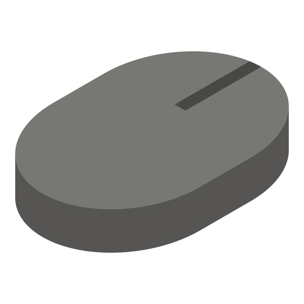 Computer mouse icon, isometric style vector
