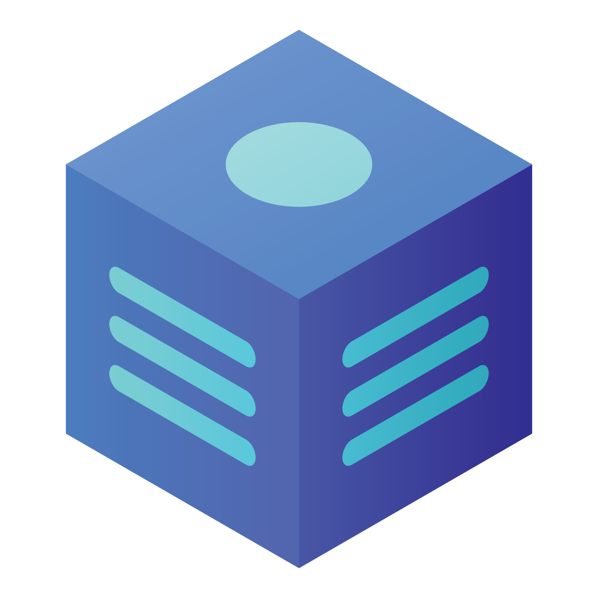 Cube with inscriptions icon, isometric style 15673869 Vector Art at ...