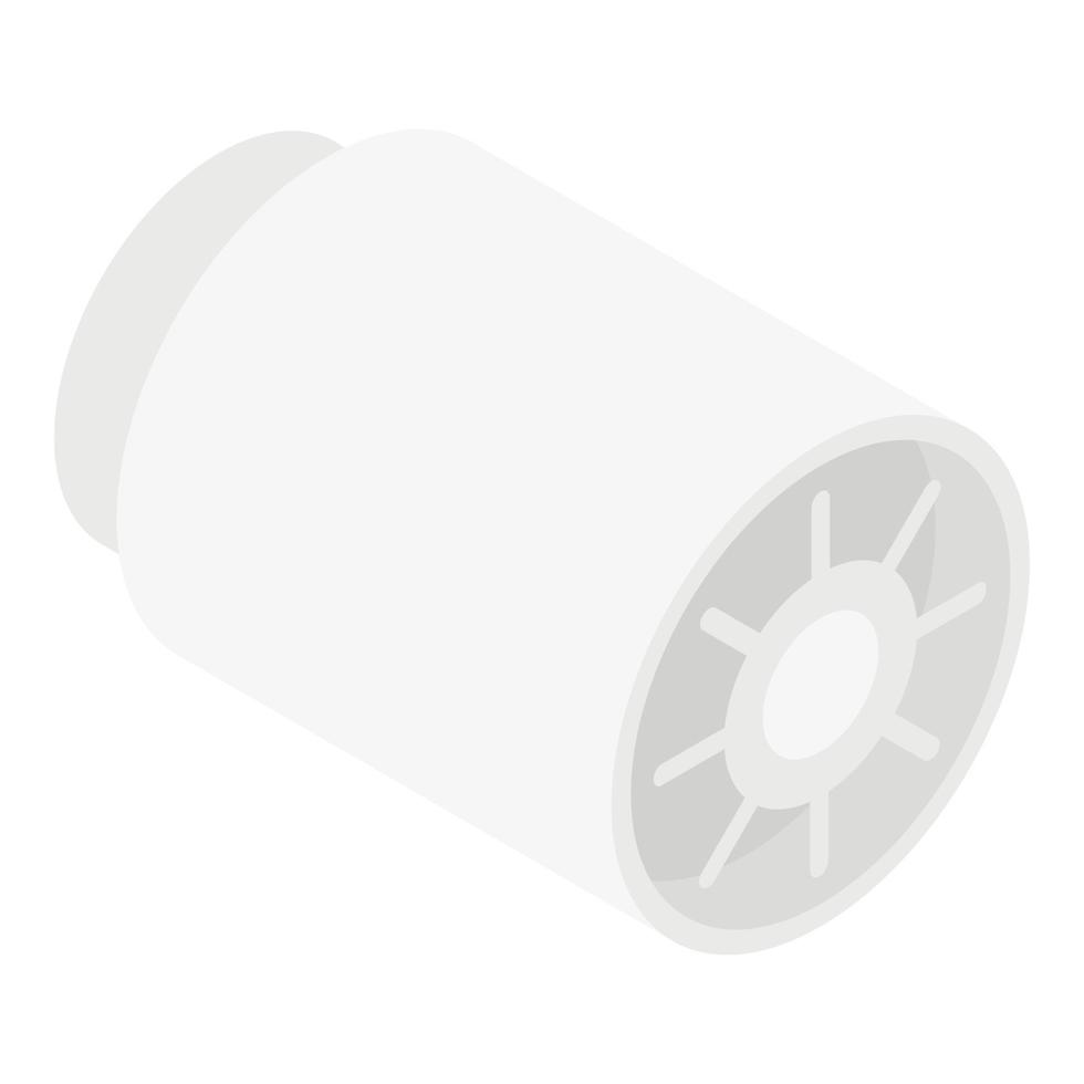 Ventilator tube icon, isometric style vector