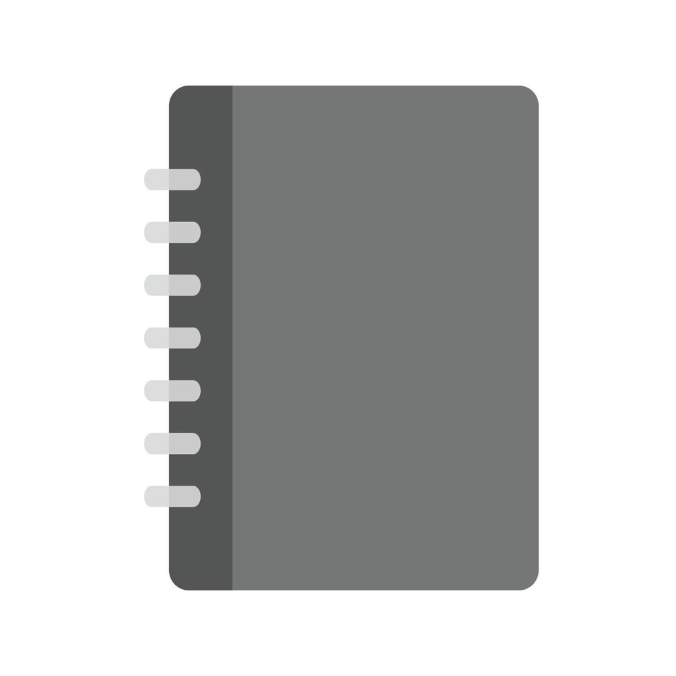Notebook Flat Greyscale Icon 15673937 Vector Art at Vecteezy