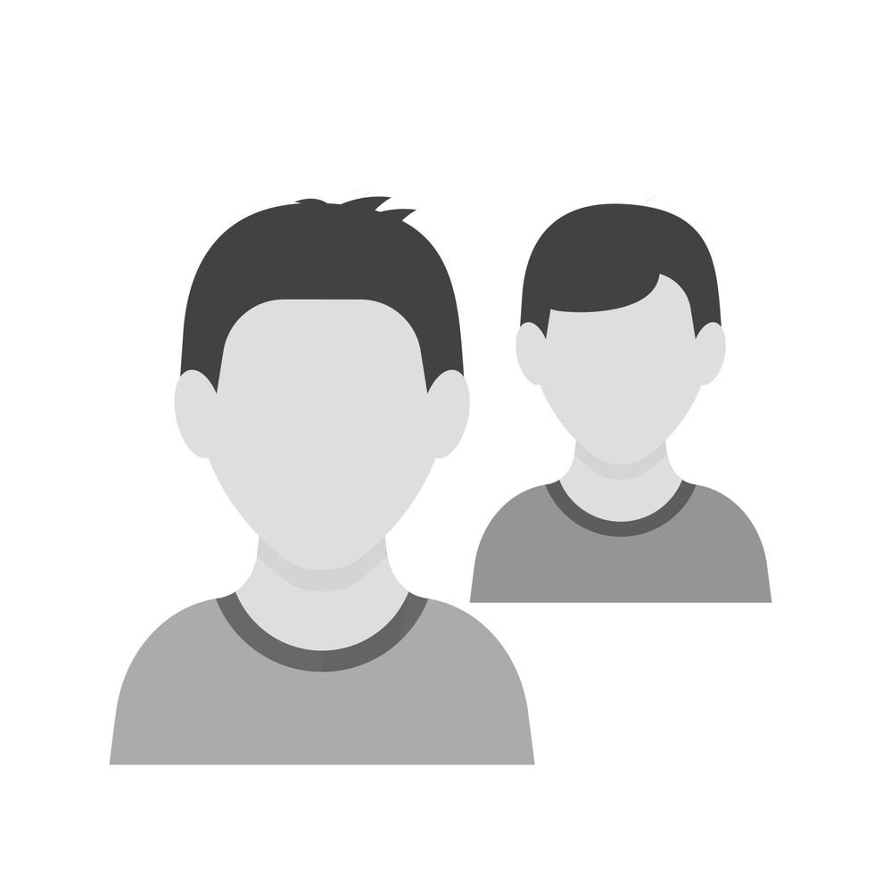 Employees Flat Greyscale Icon vector