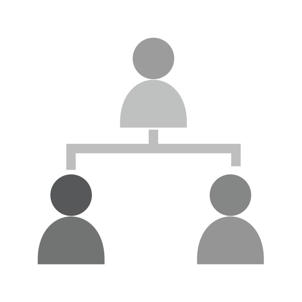 Connected Users II Flat Greyscale Icon vector