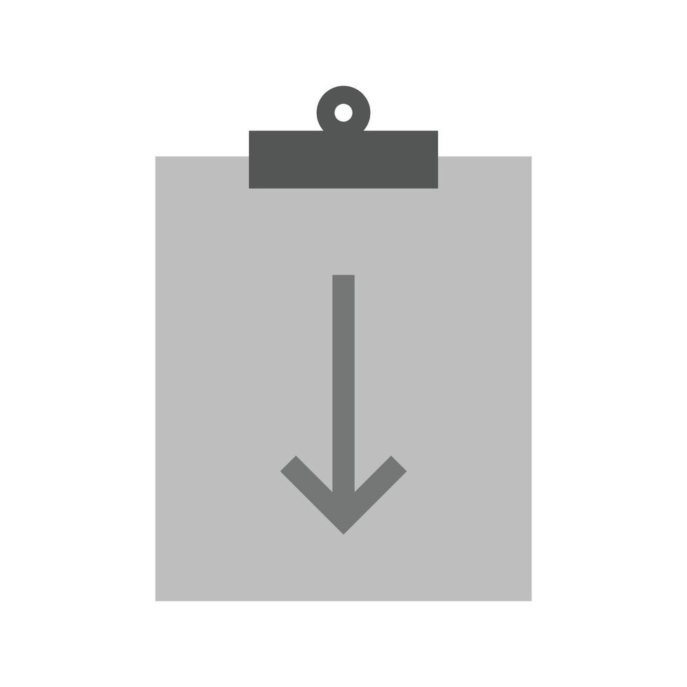 Assignment Return II Flat Greyscale Icon vector