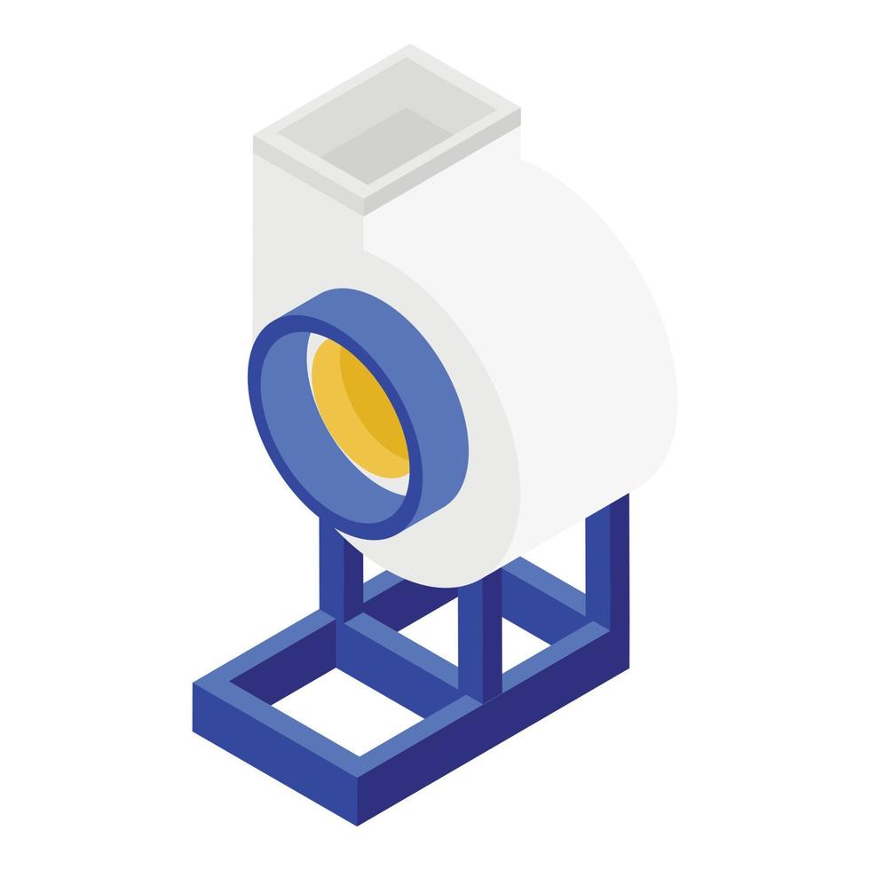 Warehouse ventilator icon, isometric style vector