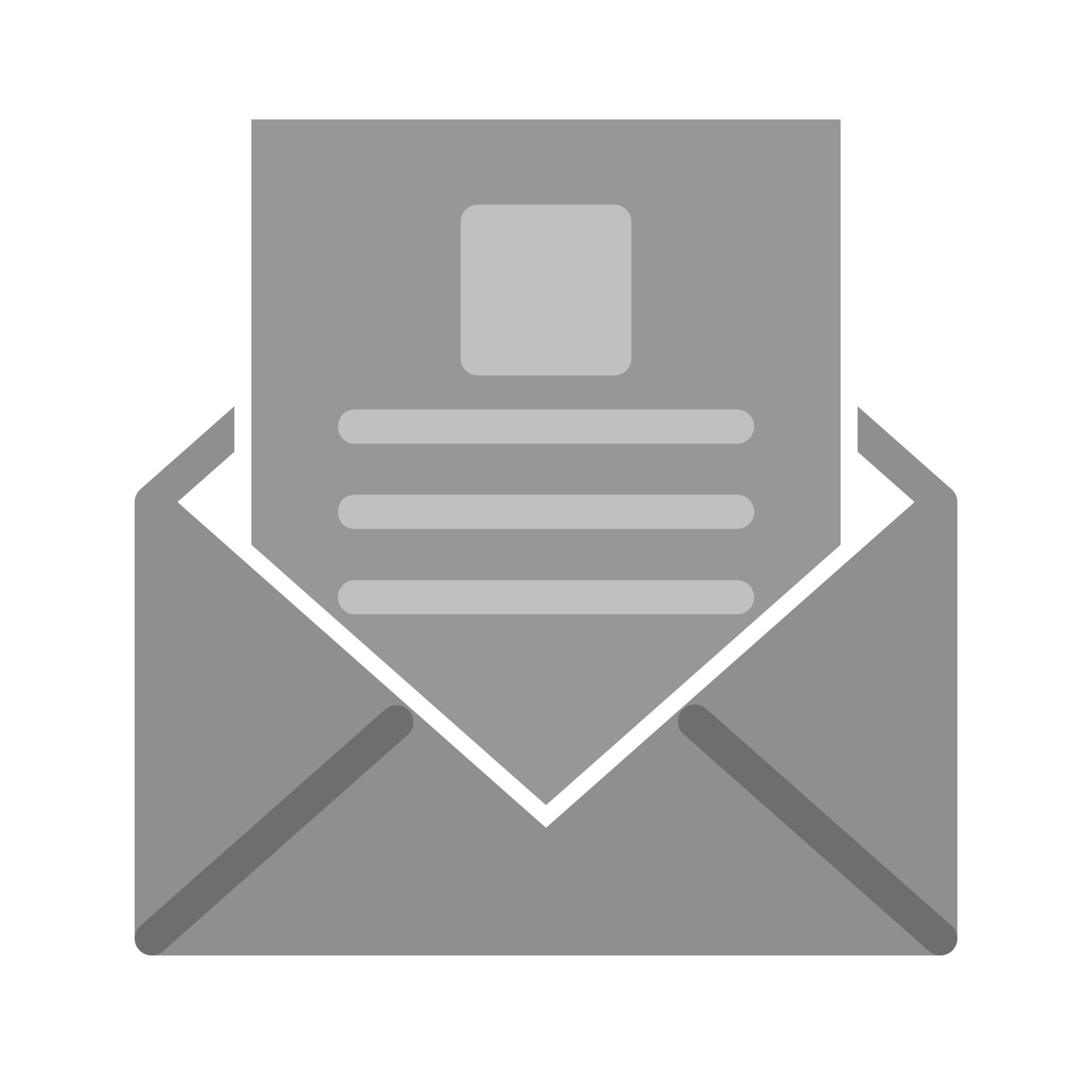 Read Mail Flat Greyscale Icon 15674137 Vector Art at Vecteezy