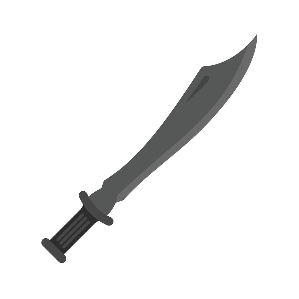 Swords Flat Greyscale Icon vector