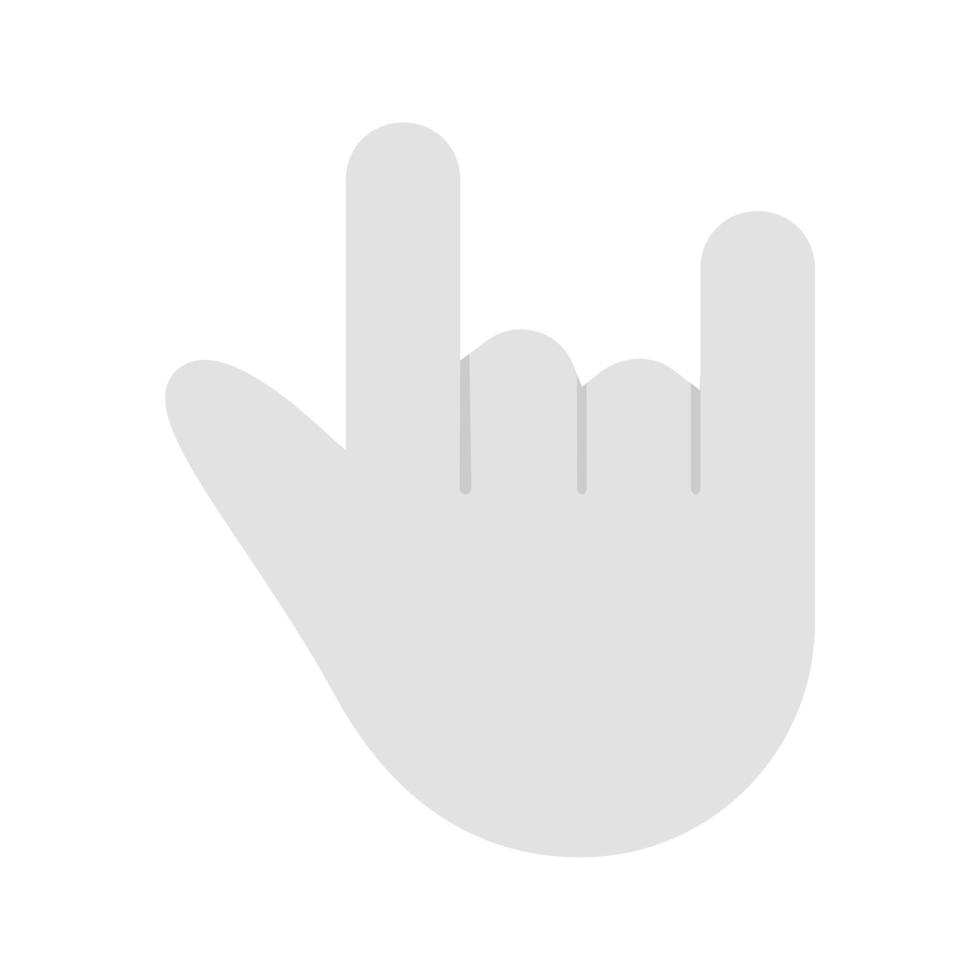 Rock n Roll Flat Greyscale Icon vector