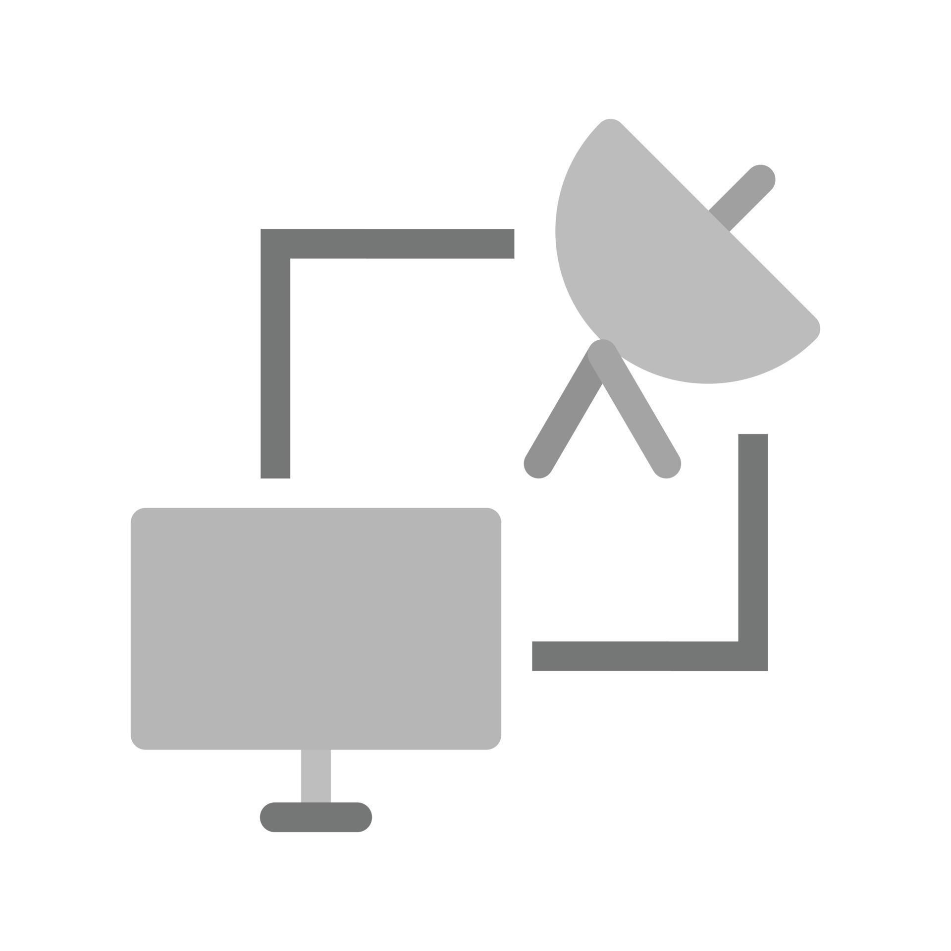 Satellite Connection Flat Greyscale Icon 15674225 Vector Art at Vecteezy