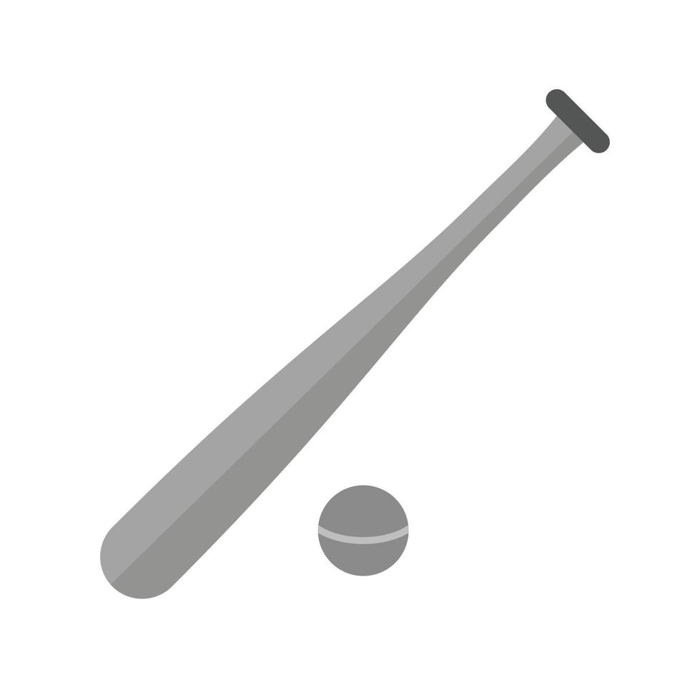 Baseball Flat Greyscale Icon vector