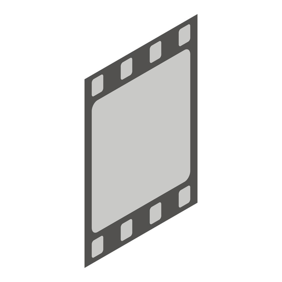 Film icon, isometric style vector