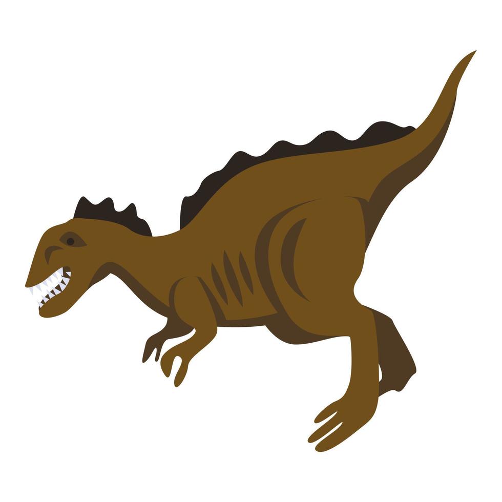 icono de dino animal, estilo isométrico vector