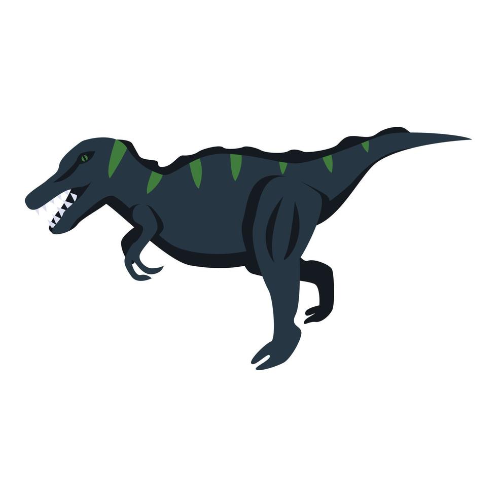 Predator dino icon, isometric style vector