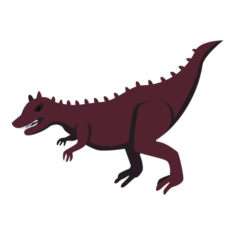 icono de dinosaurio de juguete, estilo isométrico vector