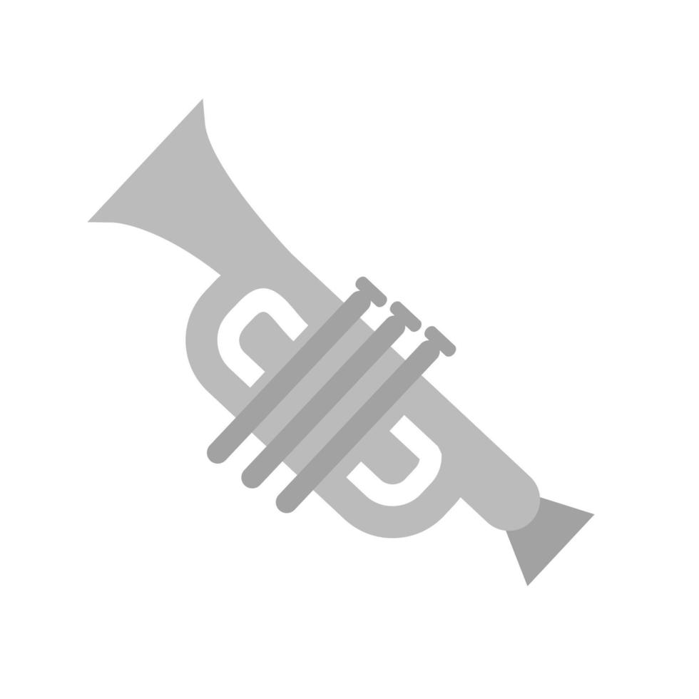 Musical toy Flat Greyscale Icon vector