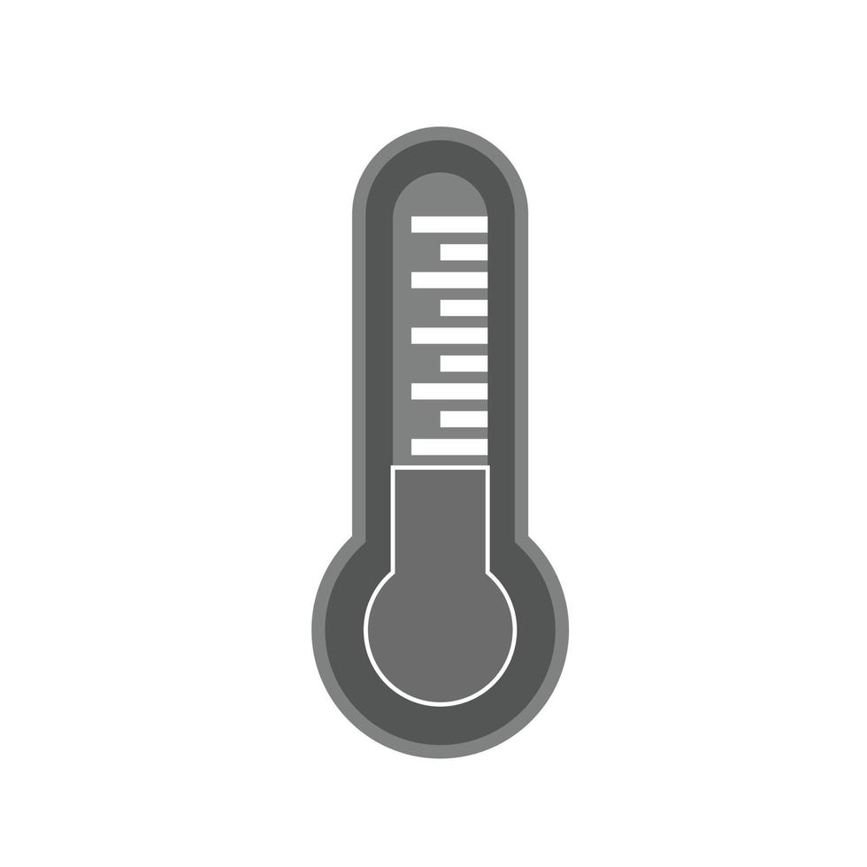 Thermometer Flat Greyscale Icon vector