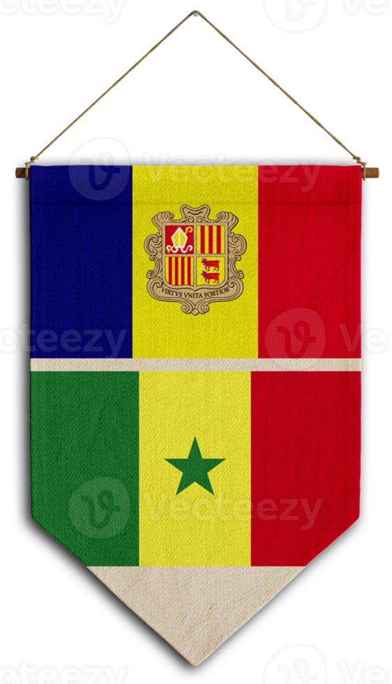 flag relation country hanging fabric travel immigration consultancy visa transparent andorra senegal png