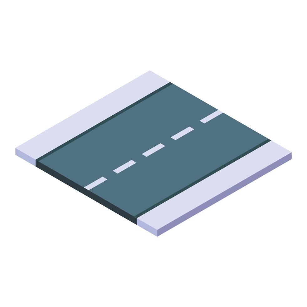 New road icon, isometric style vector