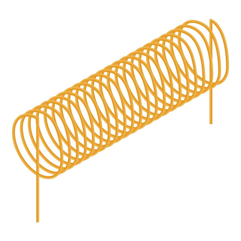 Machine coil icon, isometric style vector