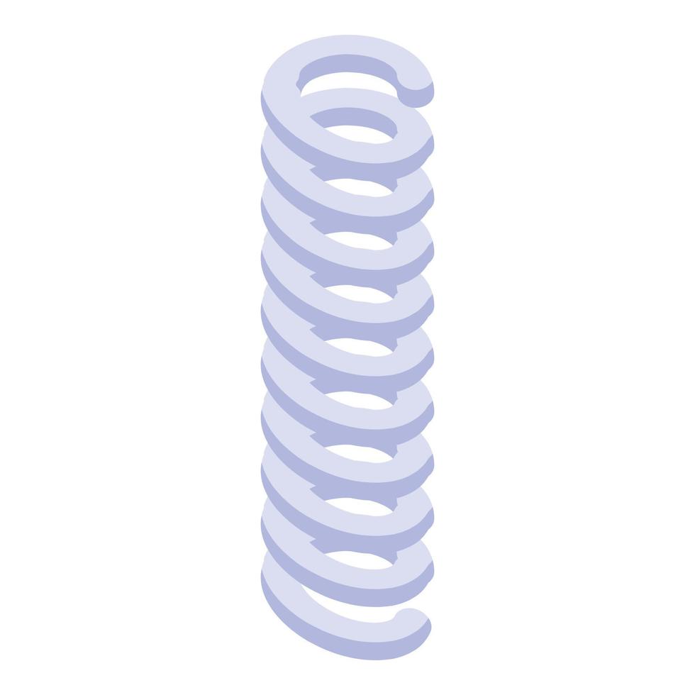 Motor coil icon, isometric style vector