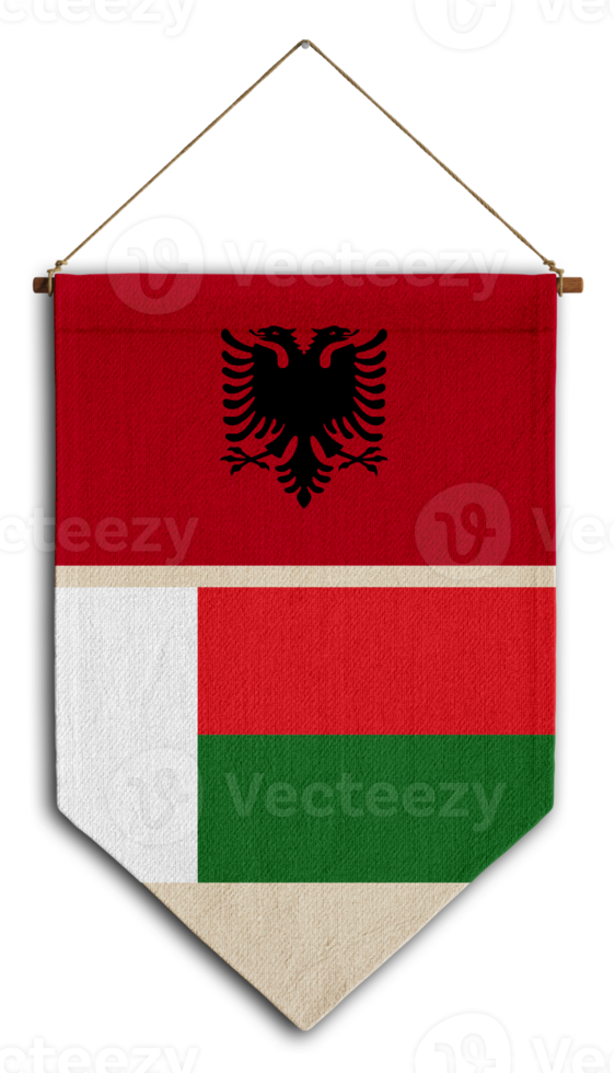 vlag relatie land hangende kleding stof reizen immigratie advies Visa transparant Albanië geen naam png