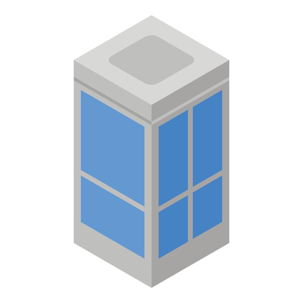 Building elevator icon, isometric style vector