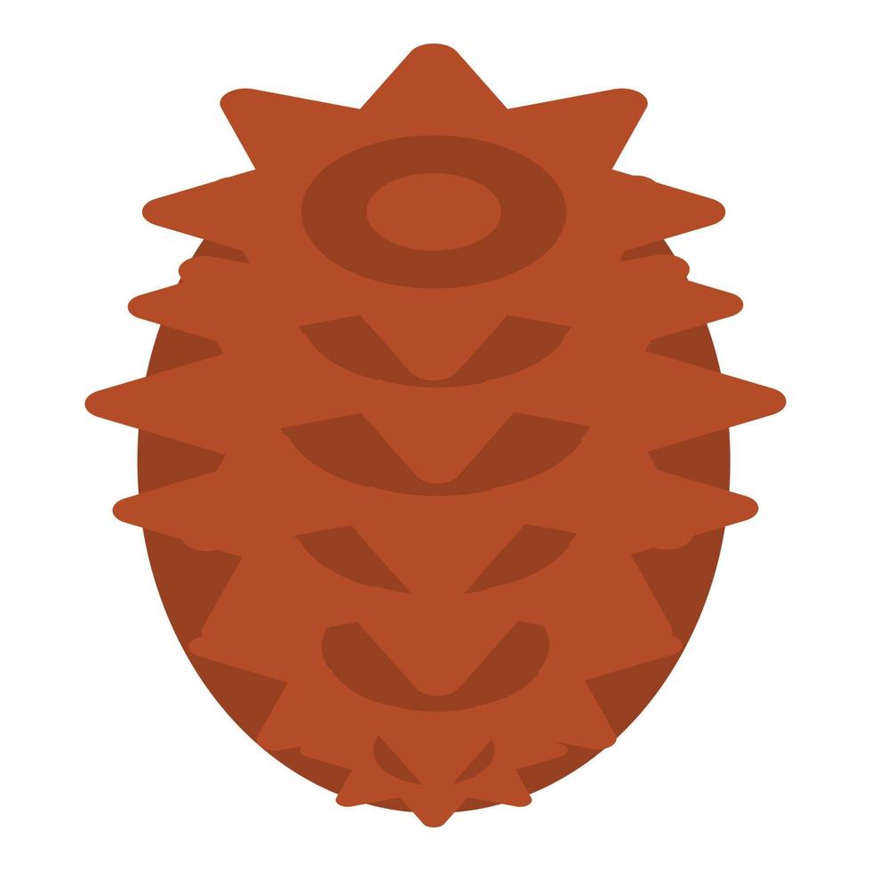 Needles pine cone icon, isometric style vector