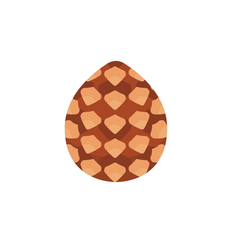 Pinecone icon, isometric style vector