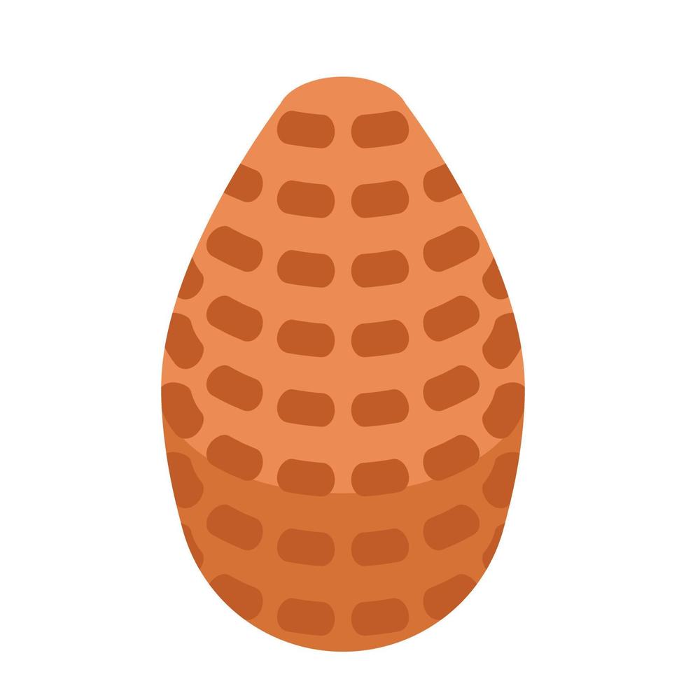 icono de cono de pino de temporada, estilo isométrico vector