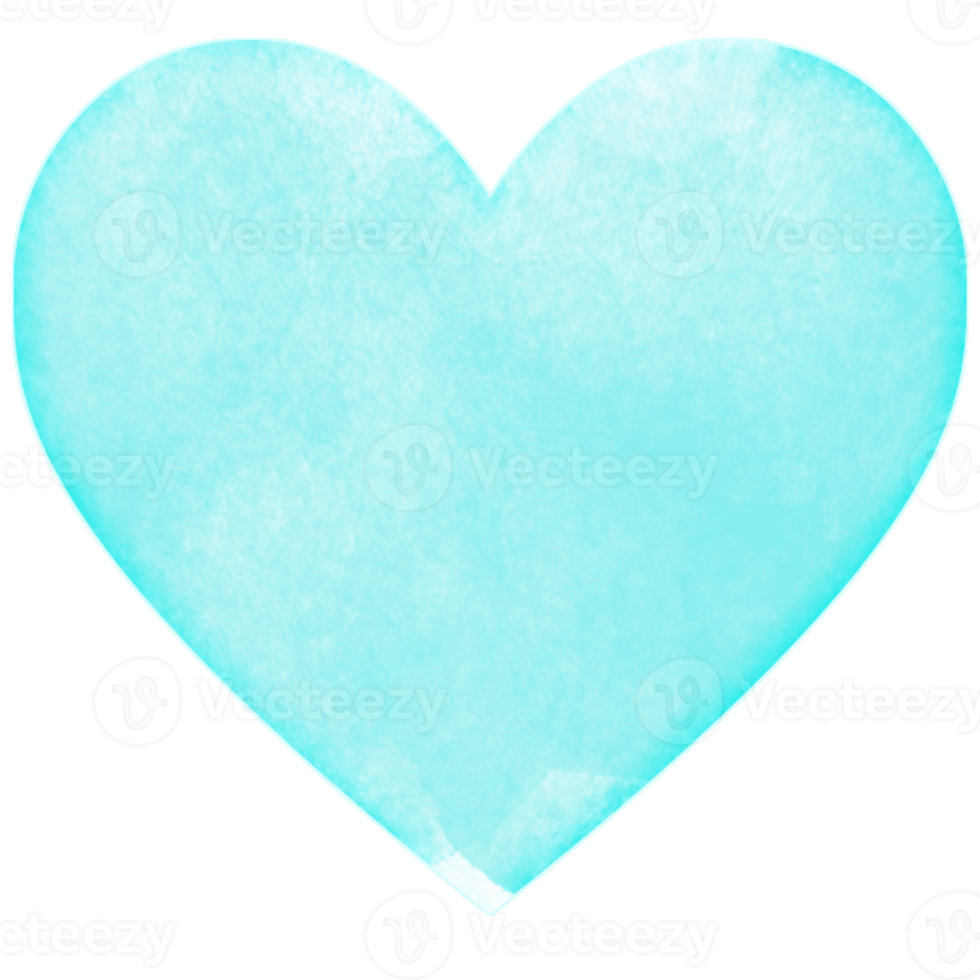 Watercolor Heart Design png