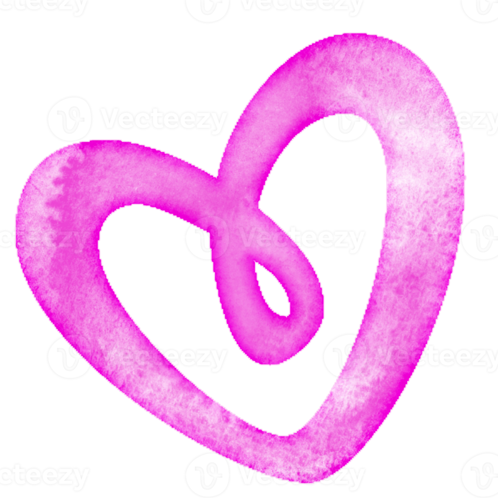 Watercolor Heart Design png