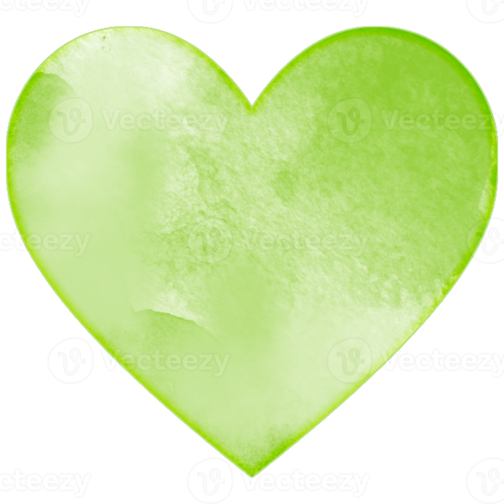 Watercolor Heart Design png