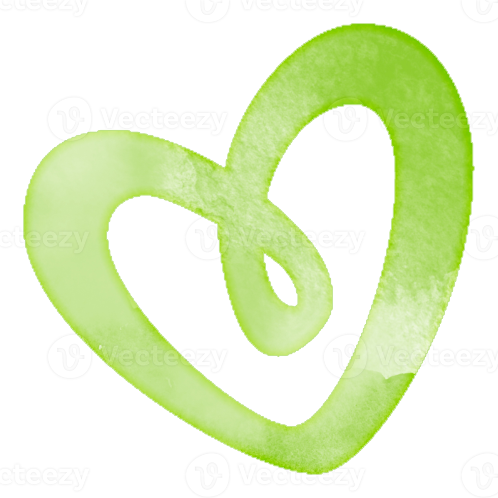 Watercolor Heart Design png