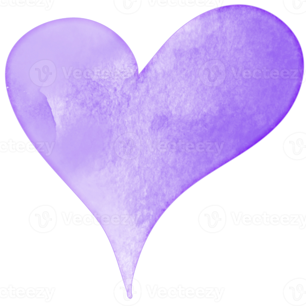 Watercolor Heart Design png