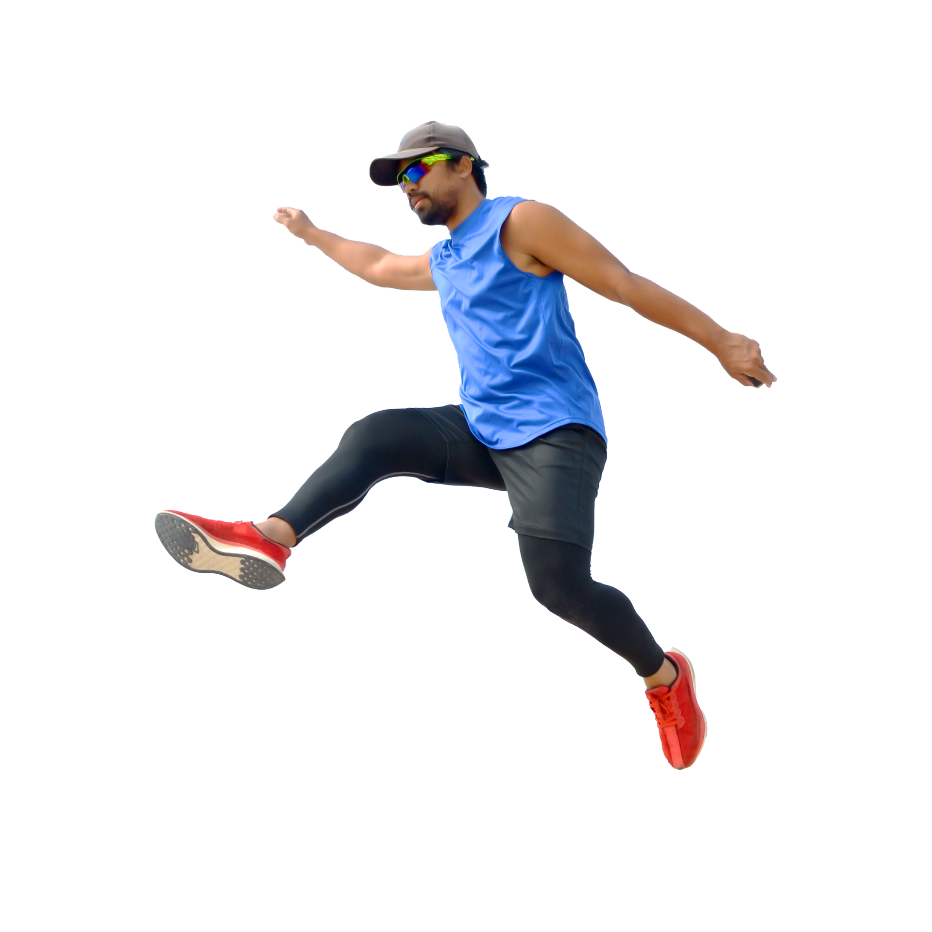 Athletic man jumping 15674977 PNG