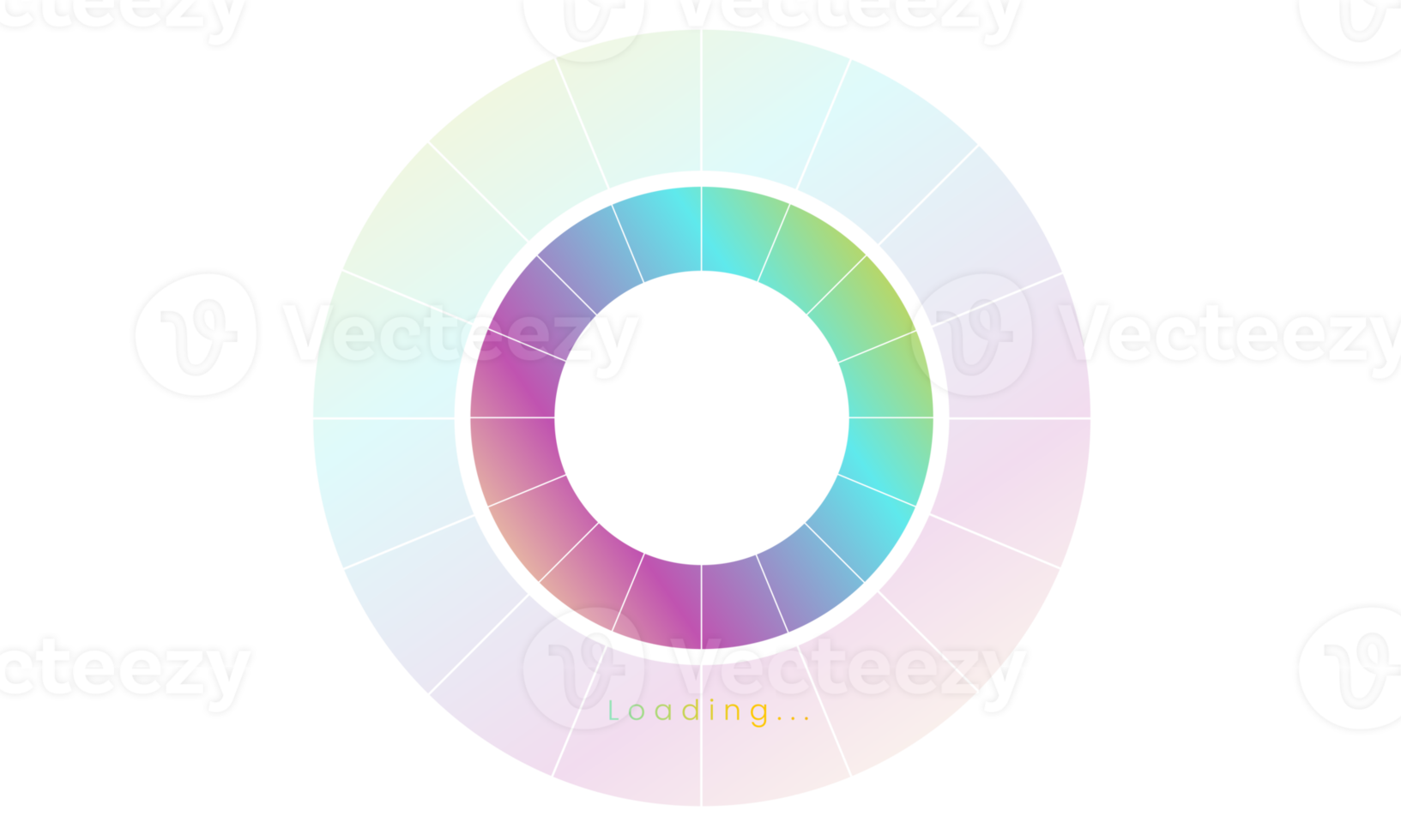 Interface de usuário de carregamento de 100 por cento, um ícone de carregamento futurista, interface do usuário de menu de toque de carregamento colorido, uso para progresso de download, modelo de design da web, design de carregamento de interface. png