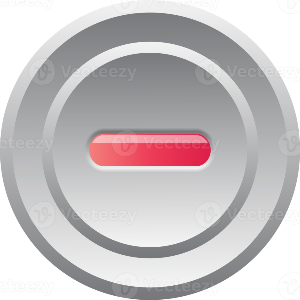 Led on off switch control circle button electricity decorative for website background png