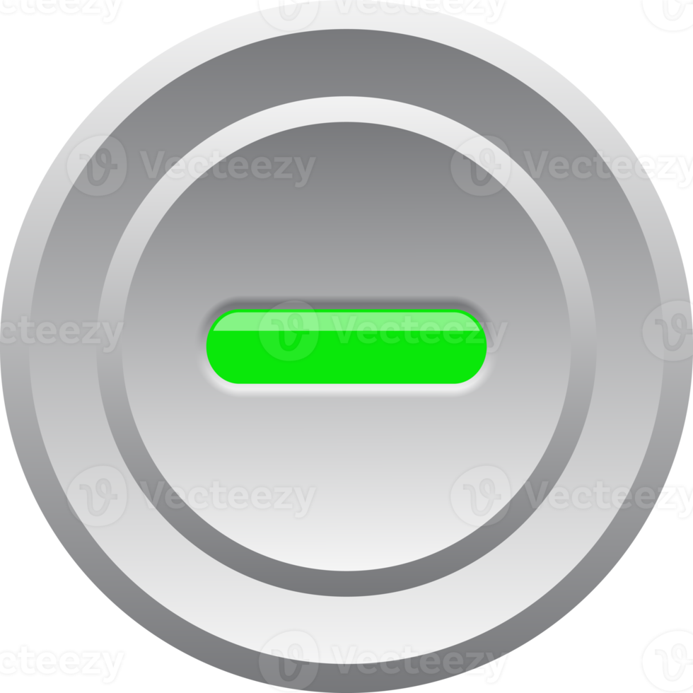 Led on off switch control circle button electricity decorative for website background png