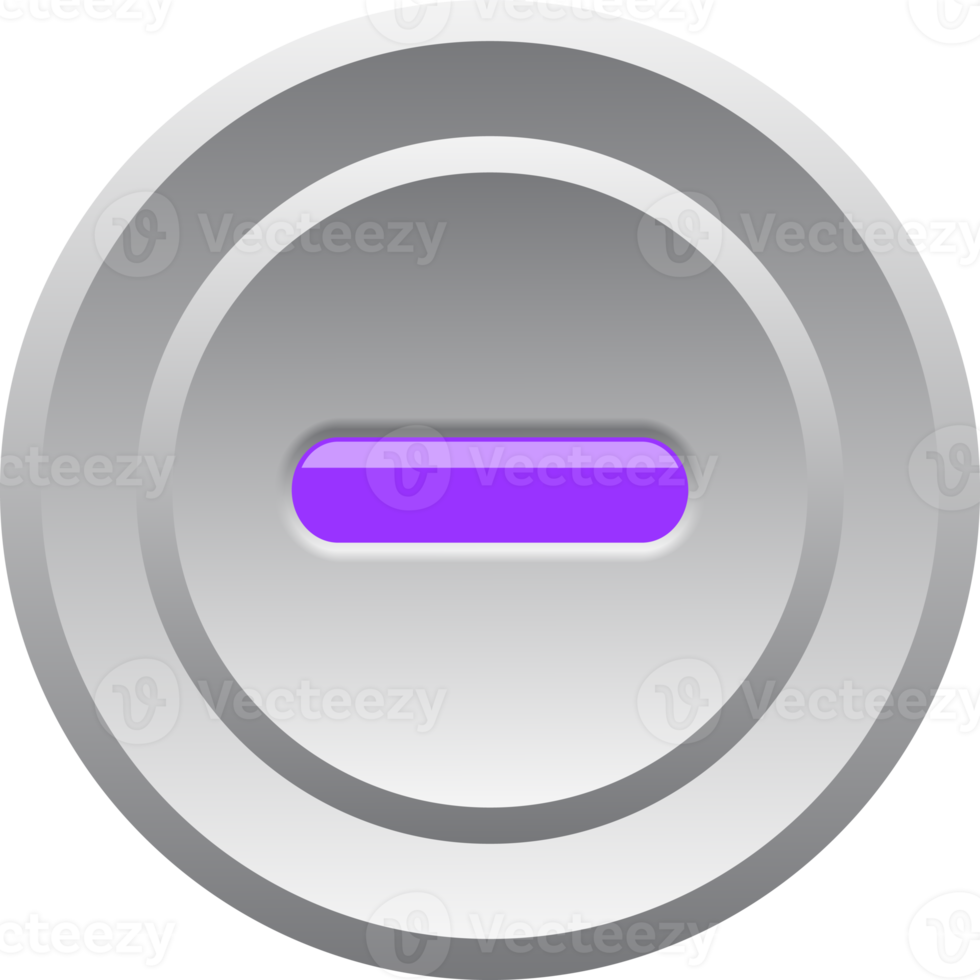 Led on off switch control circle button electricity decorative for website background png