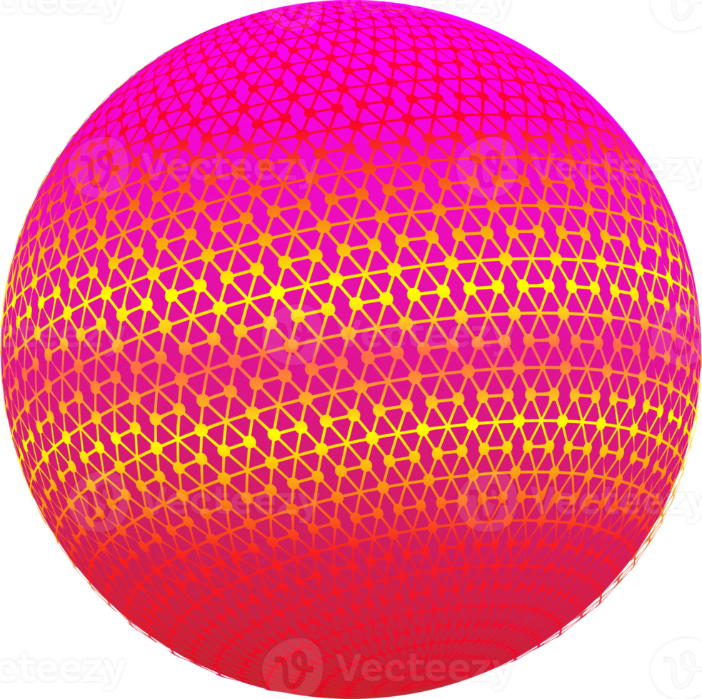 Ball circle tech fantasy 3d color for decorative web backgrounds png