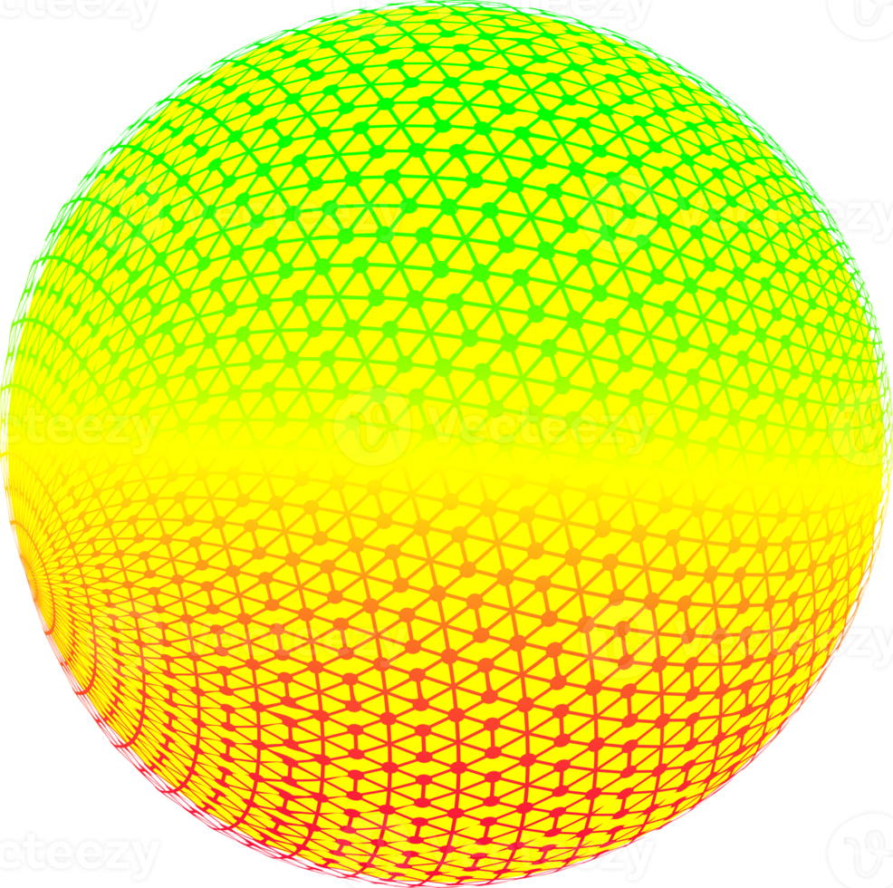 ball circle tech fantasy couleur 3d pour les arrière-plans web décoratifs png