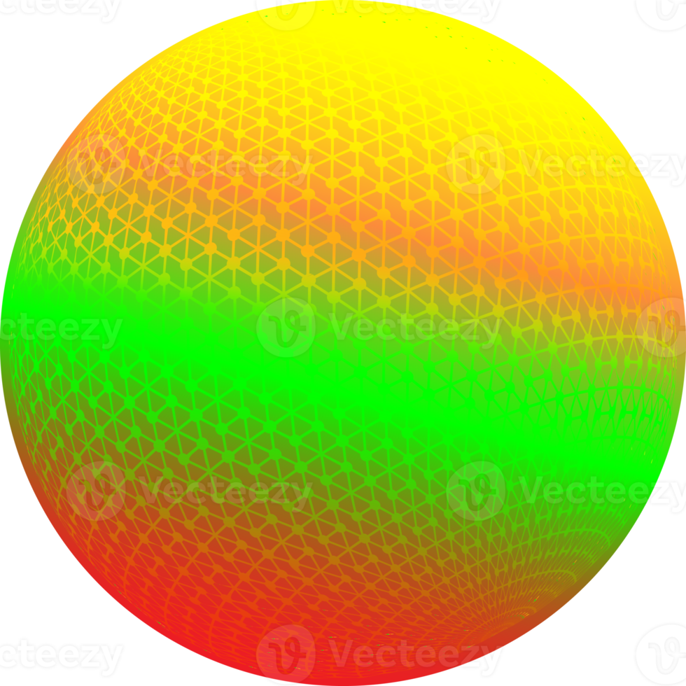 ball circle tech fantasy couleur 3d pour les arrière-plans web décoratifs png